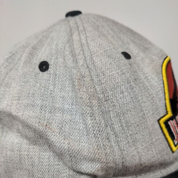 Jurassic Park Snapback Hat Gray One Size Embroidered Colorblock - Picture 5 of 8